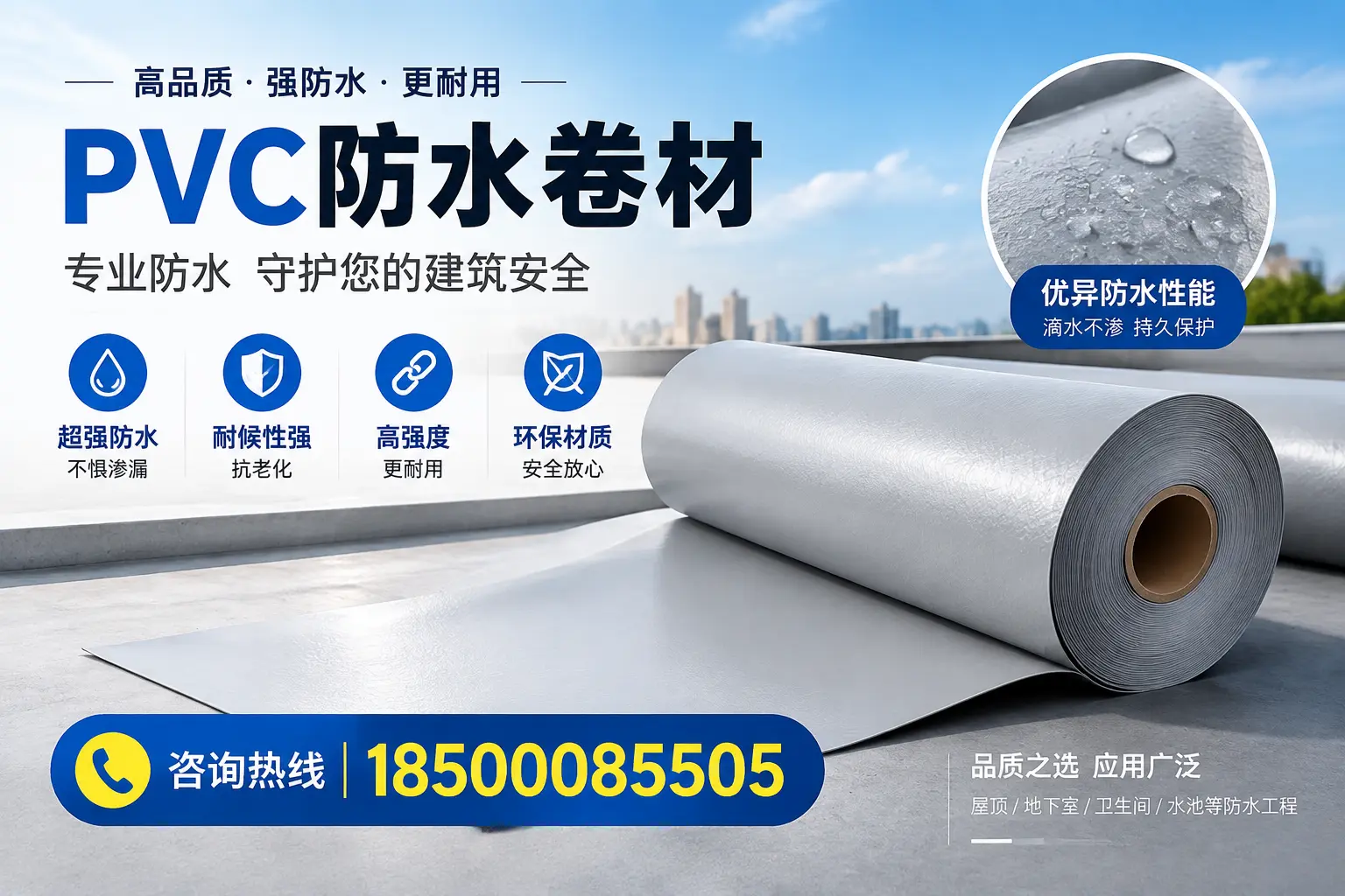阜阳地区pvc防水卷材的市场现状与发展趋势